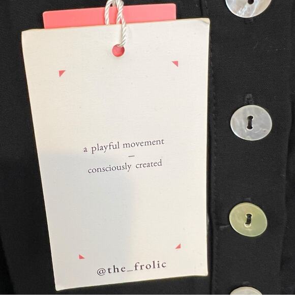 The Frolic Maternity ASOS button down relaxed leg Jumpsuit Sz 6 NWT - Picture 8 of 16